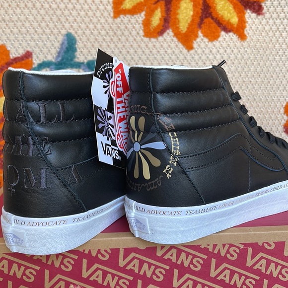 Vans Sk8-Hi Divine Black/True White Men’s sneakers leather - Picture 15 of 16